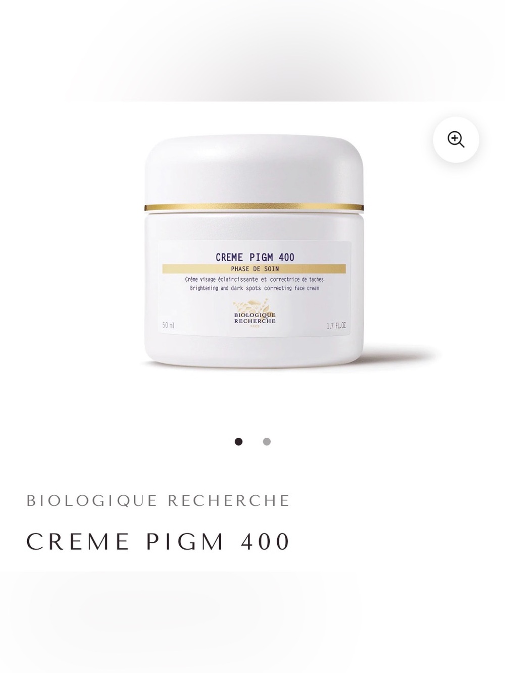 Biologique Recherche Creme Pigm 400 - Creme.
Brand new
